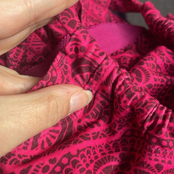 Prana Quinn Dress Pink Print Size Medium - Picture 4 of 5